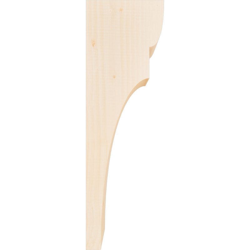 Yorktown Corbel, H 24 po x l 5,5 po x P 8 po, Sapin de Douglas, Lisse