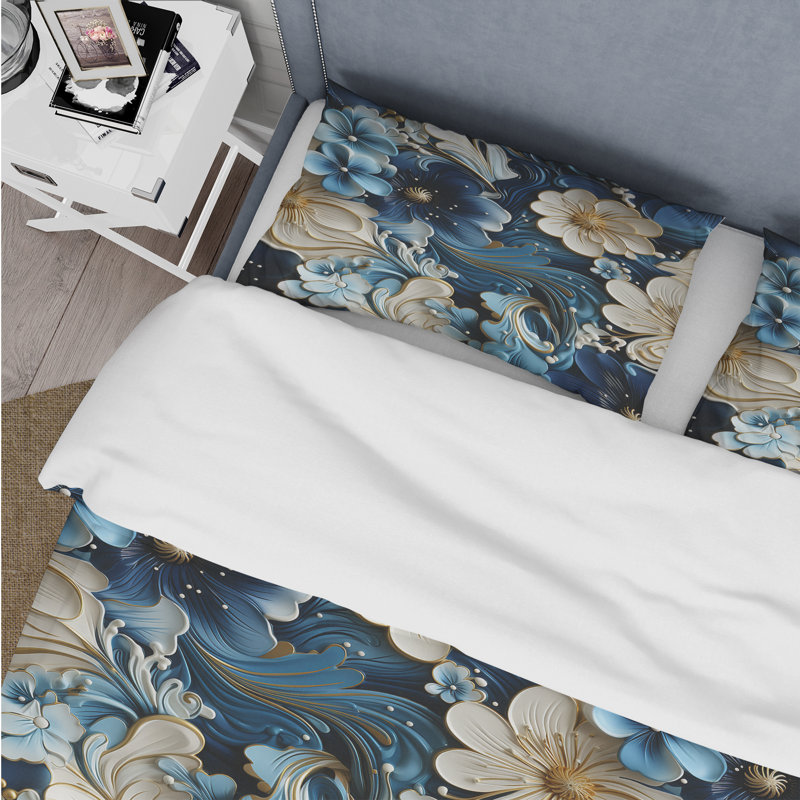 Literie Nautical Allure Paisley Pattern, Housse de couette pour très grand lit et 2 très