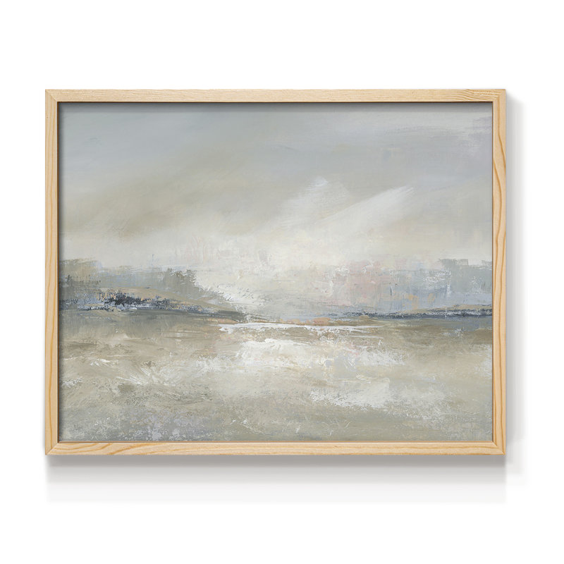 Horizon brume - impression encadrée - réarmable, Naturel, 11" H x 14" W