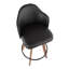 Tabouret de comptoir pivotant de 26 po Murrieta-32650384