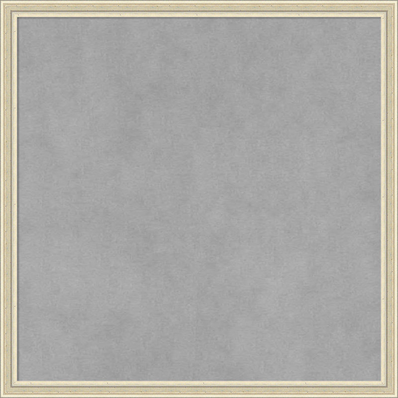 Tableau magnétique encadré Edith Silver, L 17 po x H 17 po, Argent Edith