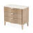 Malibu Crest 3-Drawer Nightstand - Blush-88778947