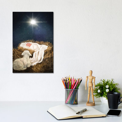 O Come Let Us Adore Him - Wall Art Print - Wrapped Canvas