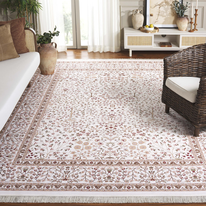 Tapis oriental persan classique en bambou, Rectangulaire 8 pi x 10 pi