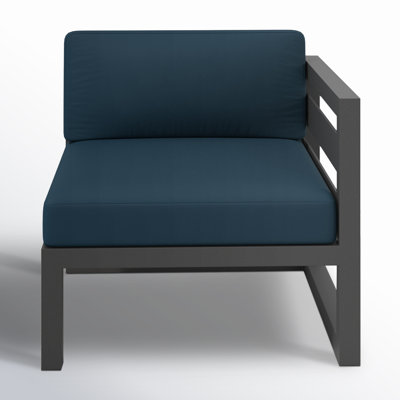 Smith Outdoor One Arm Lounge Chair with Sunbrella® Cushions