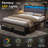 Tryston Full Bed Frame With Led Lights & 2 Storage Drawers, Gray-1879529356-1879529359