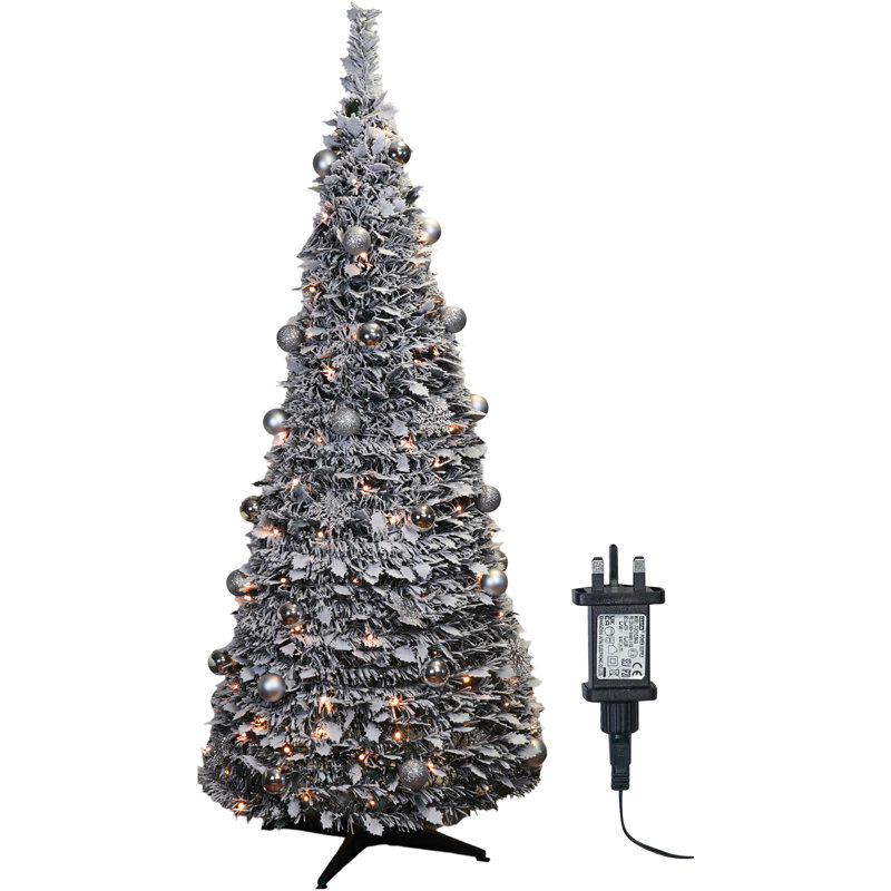Lighted Artificial Pre Lit Christmas Tree 6ft, 7.48ft H