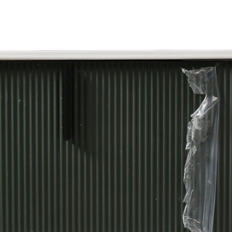 Meuble-lavabo 30 po avec lavabo en céramique et tiroirs pleine extension, Vert