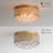 Talbotton 4-Light 15-inch Round Shade Crystal Flush Mount