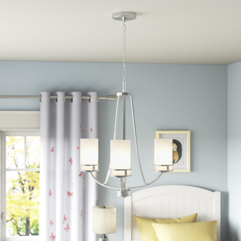 Robie Three Light Chandelier from Generation Lighting , No, Brushed Nickel, Not Energy Star