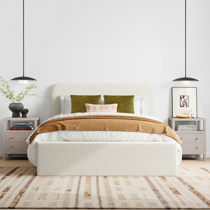 Nora 2-Drawer Nightstand, Smooth White