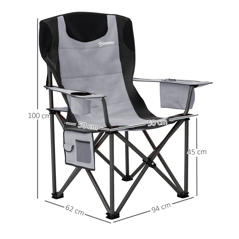 Folding Camping Chair, Grey