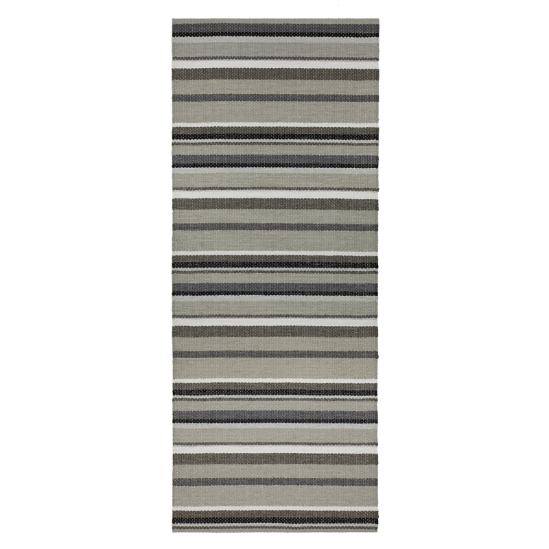 Runner Castle Cliff Striped Hand Woven Indoor / Outdoor Area Rug, Rectangle 60 x 150cm