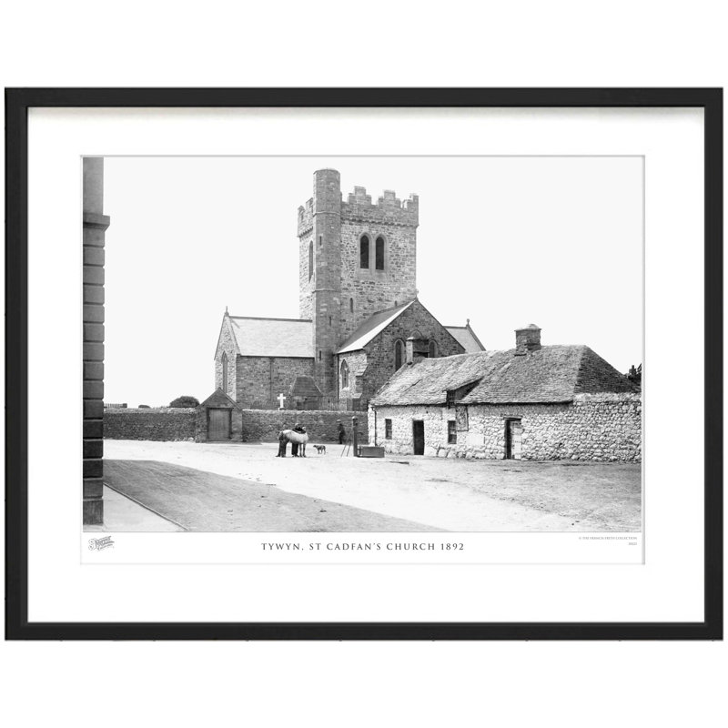 Tywyn, St Cadfan's Church 1892 by Francis Frith - Single Picture Frame Print, 60cm H x 80cm W x 2.3cm D