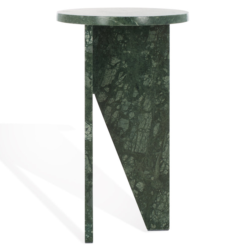 Fairfax Marble Drink Table, Dark Green