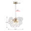 6 - Light Dimmable Swirled Glass Globe Sphere Chandelier-1186414689