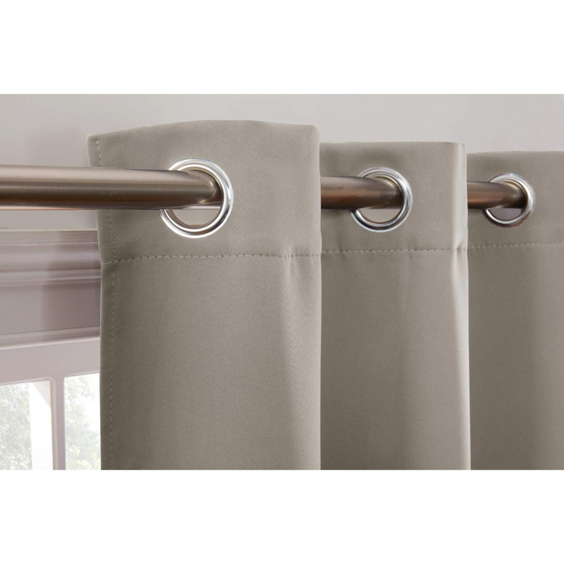 Averii Blackout Sliding Panel Pair, 168 W x 229 D cm, Natural