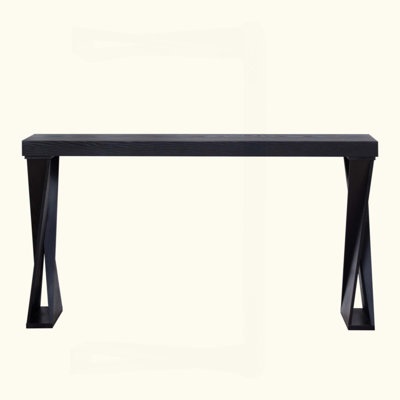 Modern Console Table – Entryway Table, Manufactured Wood Sofa Table With Crossed Legs For Hallway, Living Room, Or Office