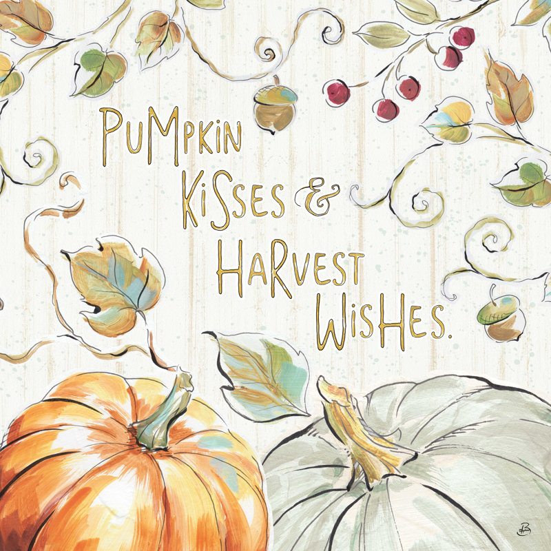 " Pumpkin Patch IV ", 30" H x 30" W