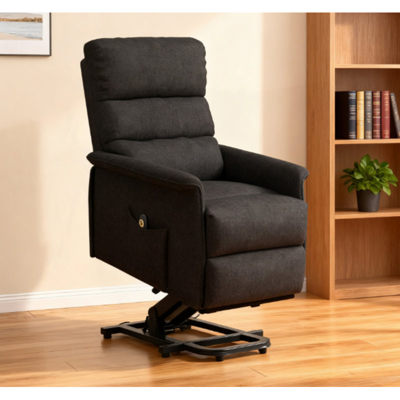 Fauteuil inclinable électrique avec télécommande, Noir