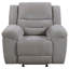 Fauteuil oscillant inclinable en chenille Rodden gris