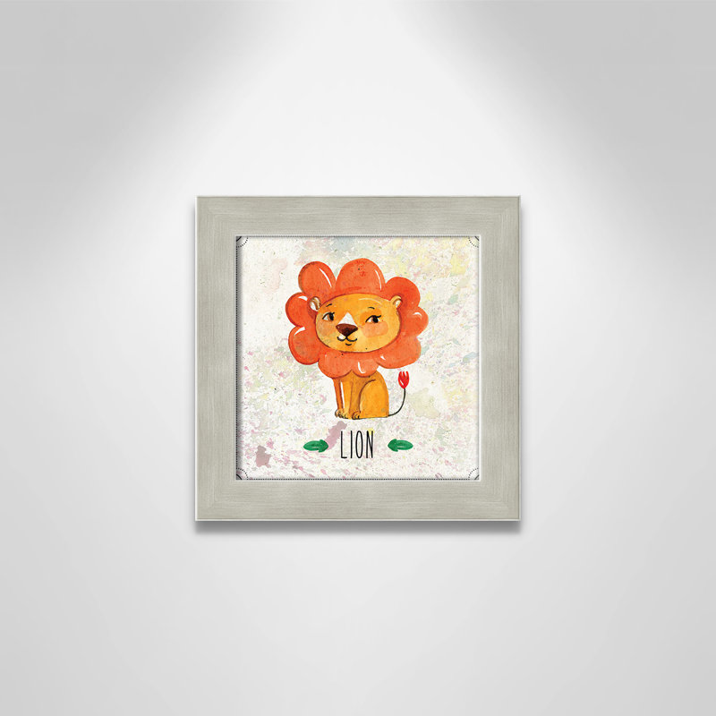 Impression sur papier Jungle Day 1 ', H 8 po x l 8 po x P 0,6 po, Encadré plat argent chaud