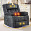 Fauteuil inclinable électrique pivotant à deux moteurs avec massage et chaleur, bandes lumineuses à DEL-2120089513