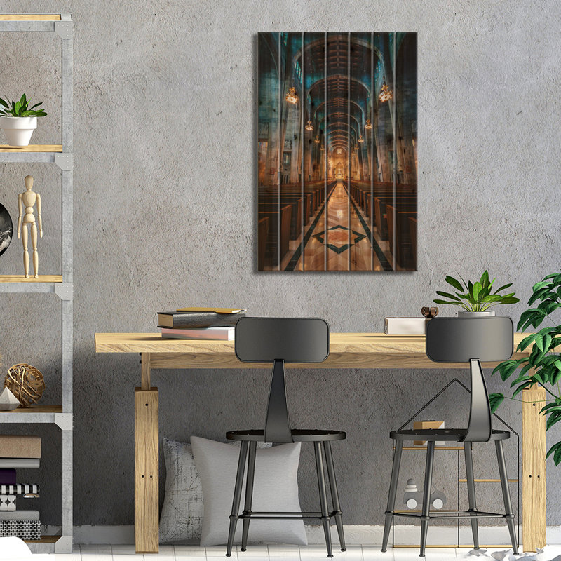 Cathédrale Notre-Dame-de-la-Reine, H 26 po x l 18 po x P 1,5 po