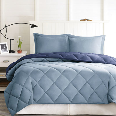 Ensemble d'édredon réversible en duvet synthétique pour lit simple / simple XL 3M Scotchgard