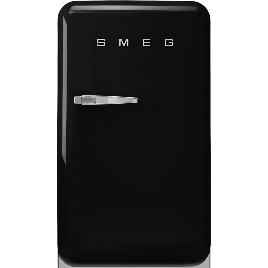SMEG 21.44" 4.48 Cubic Feet Cu. Ft. Energy Star Black Refrigerator SMEG Door Swing 