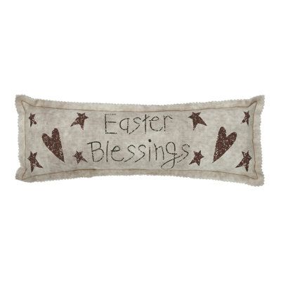 Spring In Bloom Cotton Reversible Throw Pillow