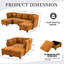 Canapé d'angle modulaire 6 places avec méridienne, forme en U, rangement, tissu doux et confortable, respirant, design personnalisable, mousse haute densité, structure facile à monter