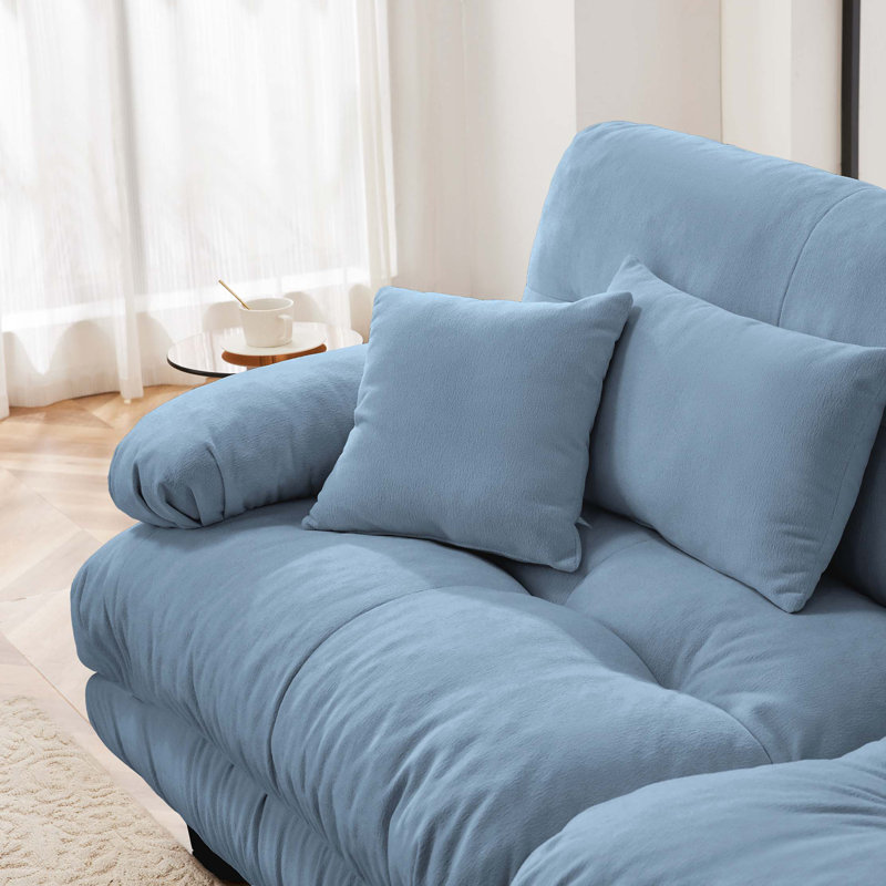 Luxury Modular Sectional Sofa Couch,Oversized L Shaped Cloud Couch for Living Room,Deep Seat Sofa Couch with Convertible Ottoman,Chenille