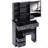 29.2" Small Space Left Drawer Desktop Vanity Table + Cushioned Stool, Extra Large Right Sliding Mirror, Multi Layer High Capacity Storage, Practical Fashionable Dresser, Suitable For Small Space-1466754756