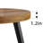 Round End Table With 3 Legs And 2-tier Storage-527450045