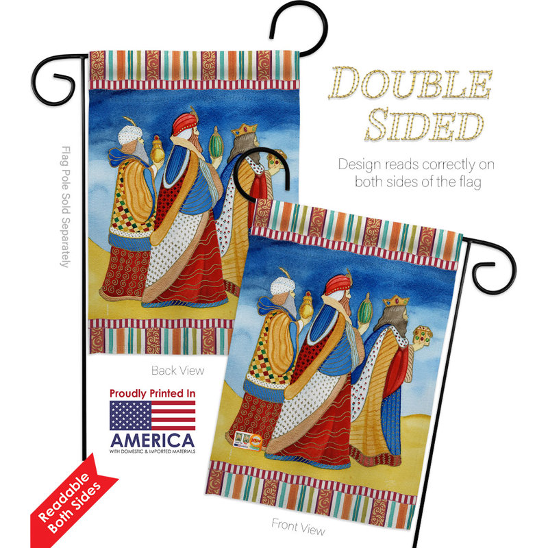 Double Sided 18.5'' H x 13'' W Polyester Garden Flag