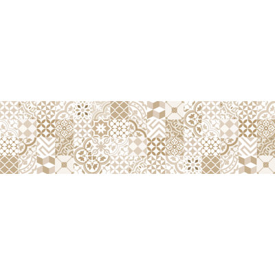 Lila Vinyl Machine Printed Area Rug