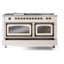 ILVE Nostalgie II Noblesse 60 in Dual Fuel Range 7 Burner, Griddle, Frenchtop-1606748021-1606748008