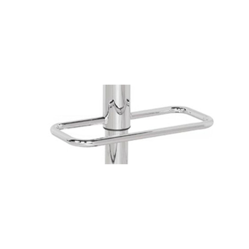 Tabouret réglable pivotant avec finition chromée Rania