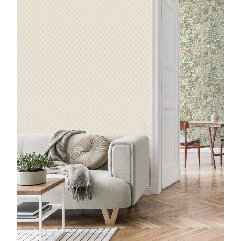 10m x 53cm Wallpaper Roll, Beige