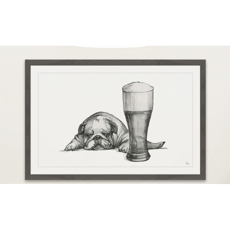 Too Tired To Drink II by Eyre Tamey - Single Picture Frame Print, 30cm H x 45cm W