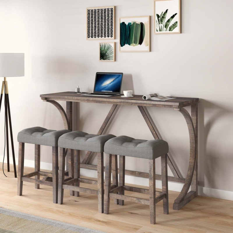Maialen 3 - Person Trestle Dining Set