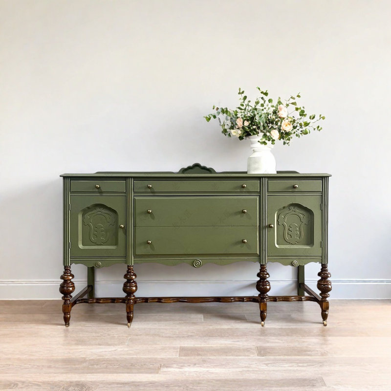 Console Retro Classical Multifonctional, H 35,43 po x l 62,99 po x P 17,72 po
