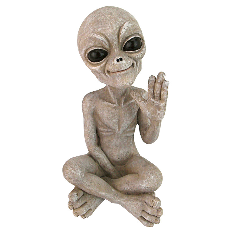 Statue extraterrestre ovni Greetings Earthlings