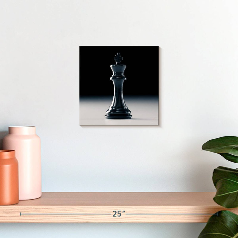 Senne King Chess Black, H 10 po x l 10 po