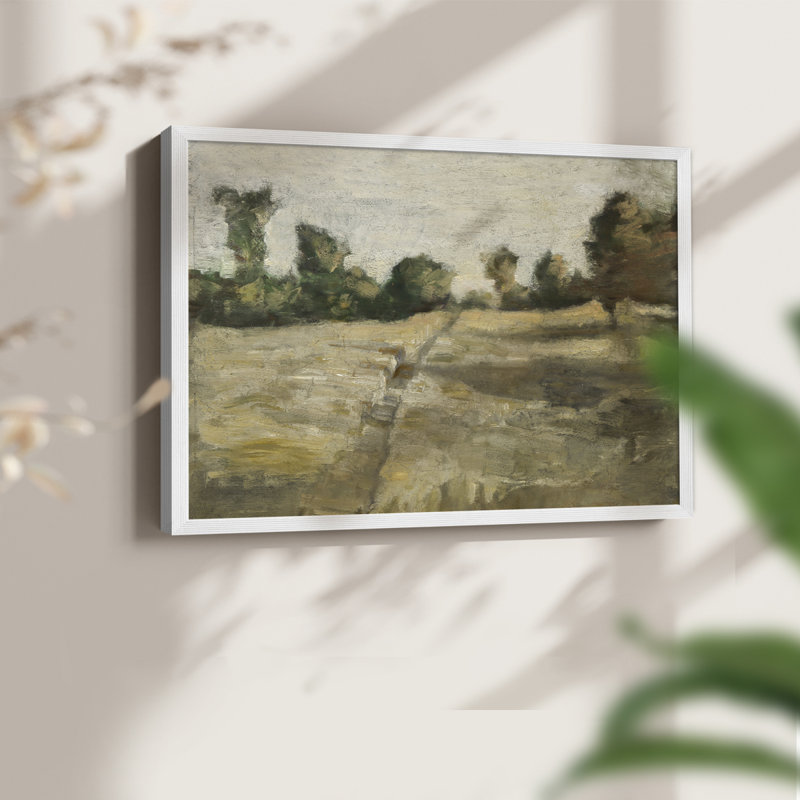 Paysages rétro-DCLXI-impression encadrée - réaménageable, Blanc, H 16 po x l 20 po