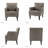 Celadon 27.5'' Wide Faux Leather Armchair with Nailhead Trim and Solid dWoo Legs Set Of 2-70171950