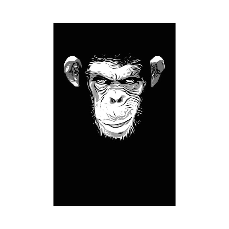 Evil Monkey by Nicklas Gustafsson - Wrapped Canvas Print, 66.04 cm H x 45.72 cm W x 1.91 cm D