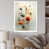 White Single Picture Framed