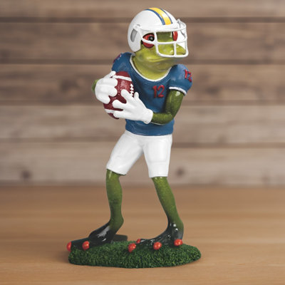 6.5"H Frog Football #12 Figurine